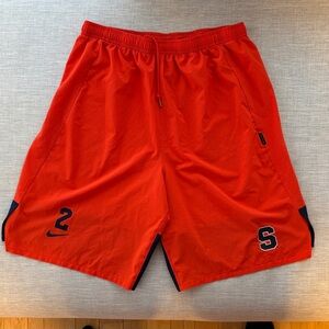 Nike Men's Orange Athletic Syracuse University #2 player shorts